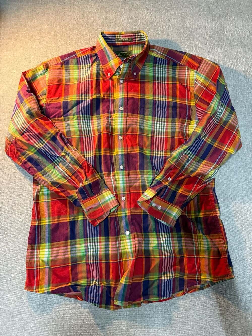 Orvis Charles F. Orvis Signature Collection Multicolor Plaid Button-Down Shirt